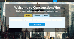 Desktop Screenshot of constructionwire.com